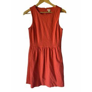 J CREW peach coral Cocktail Dress Mid length Small
